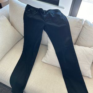 AG Adriano Goldschmied Stevie Slim Straight Black Jeans 30R